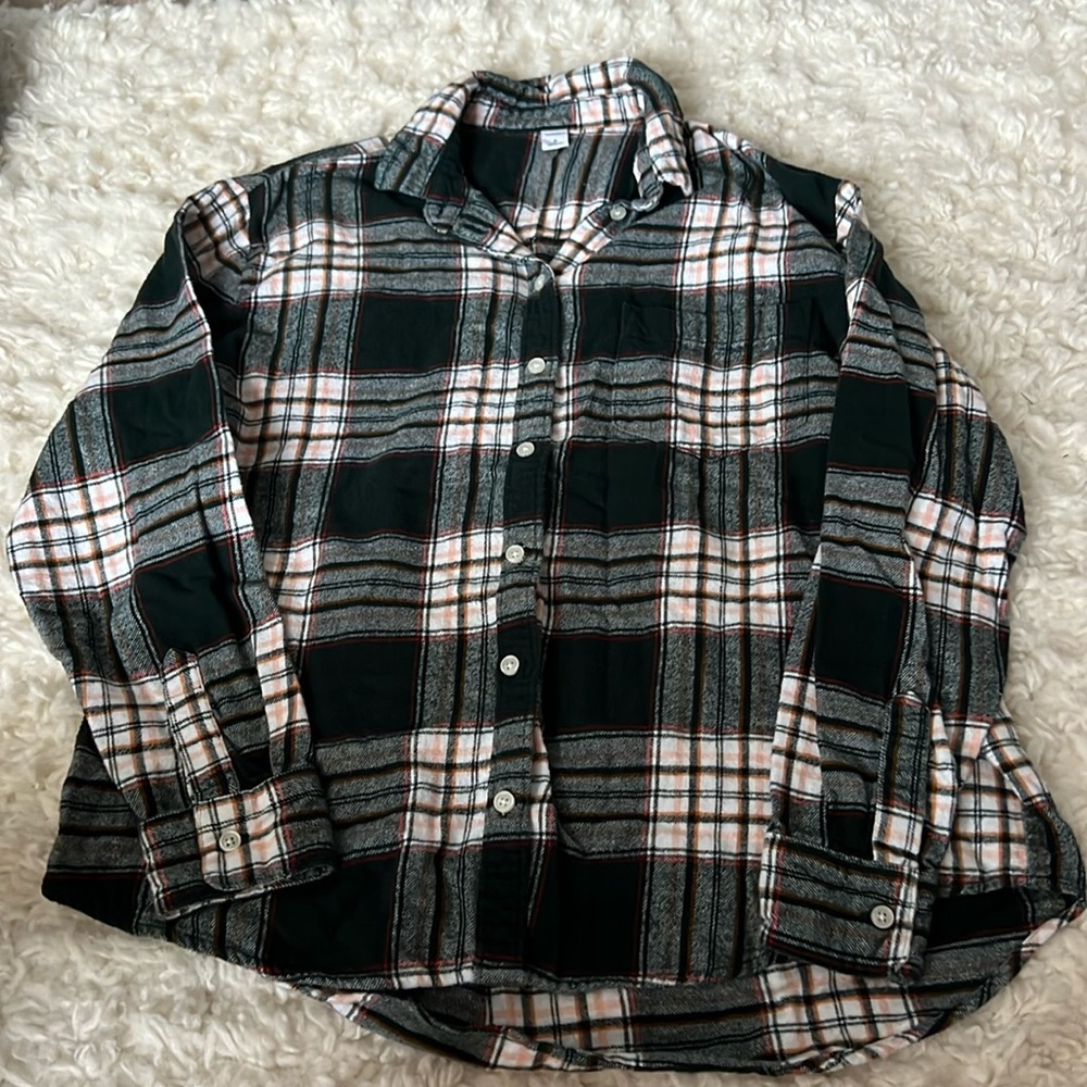 Green Old Navy Flannel